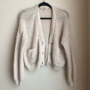 BB Dakota Cream Knit Cardigan (Size XS)